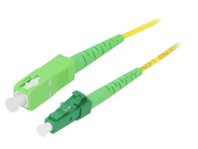 FPSLS10 Patch cord światłowodowy OS2 LC/APC,SC/APC 10m LSZH żółty
