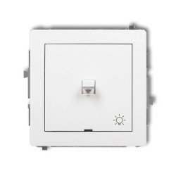 DECO Przycisk /światło/ w stylu amerykańskim biały DWPUS-5