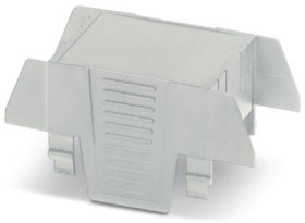 Upper part of housing, ABS/PC, (W x H x D) 35.1 x 75 x 36.95 mm, light gray, for enclosure, 1069984