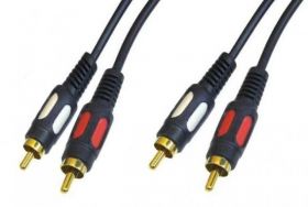 PRZEWOD 2*RCA 1M LEZKA 3074