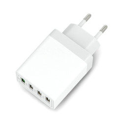 Ładowarka sieciowa 76-007 Blow - 4 x USB typu A / 2,4A - 5V - biała