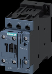 3RT2028-1BB40 SIRIUS 3RT20 power contactor, 18.5 A, 1 NC+1 NO, 24 V DC, 18.5 k