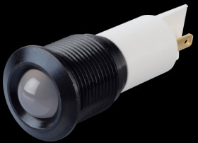 Q16P1BXXW220E Indicator LED, 220 V AC, 16 mm, FASTON, white/BlC