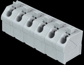 250-606 Terminal strip with operating push buttons, RM 7.5 mm, 17.5A, 6