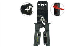 Zaciskarka Wtyków Modul. 8P,6P,4P Z Testerem Rj45 Utp/Stp Neku