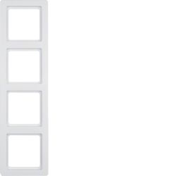 Q.1 Ramka 4-krotna, biały, aksamit