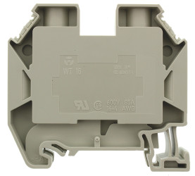 Blok zacisków przelotowych Wieland poziomy: Pojedynczy 16 → 4AWGŚruba WT 16 raster: 12mm 76A 1 kV