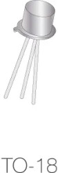 Bipolar junction transistor, NPN, 1 A, 80 V, THT, TO-18, 2N3700