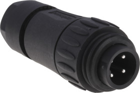 Złącze wielostykowe przemysłowe 3 + PE-pinowe Montaż na kablu Wtyczka Amphenol Industrial