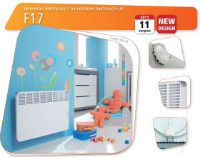 Grzejnik elektryczny 1000W ATLANTIC F17 z termostatem