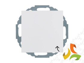 BERKER B.KWADRAT Gniazdo z uziemieniem schuko z pokrywą z przesłonami i rozszerzoną ochroną styków biały połysk 47448989 HAGER