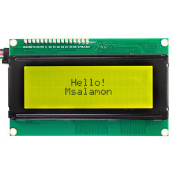 Wyświetlacz LCD 4x20 znaków zielony HD44780