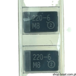 593D227X96R3D2T Tantalum 220uF 6.3V +/-10% SMD-D VISHAY