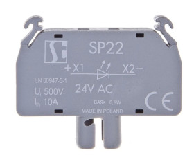 Oprawka lampki LED BA9s 24V AC bez lampki SP22-1435R10