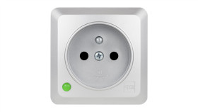 Berg Gniazdo Pojedyncze N/T Gnt 2P+Z Srebrne 3733-06