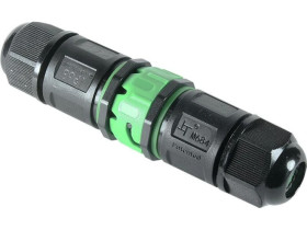 Wodoodporna rozłączalna mufa kablowa z 3 torowym złączem bezśrubowym, IP68, 450V