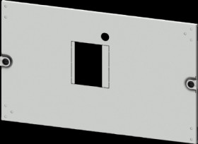 Aperture, rectangular, sheet steel, (W x H x D) 600 x 300 x 10 mm, light gray, 8PQ2030-6BA26