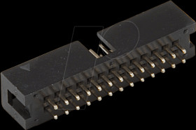 10120556 box header, 2x7-pin, black, height 8,9mm