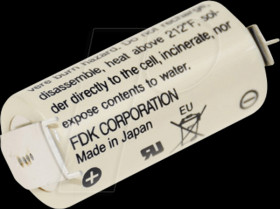 FDK CR17335SE-FT1 FDK 3 V CR 17335SE, 2/3 A, 2/1 FCB