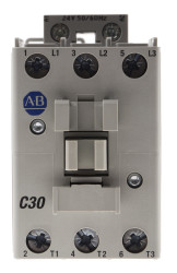 Stycznik 24 V ac Allen Bradley styki: 3 15 kW 30 A 3NO Śruba 100-C30KJ00