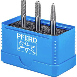PFERD 21901306 Burr Set Carbide Metal Shank Dia 6 mm in Break-Proof Box