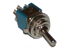 Przełącznik hebelkowy 2 pozycje 6 pin on-on SMTS-202 2 tory mini