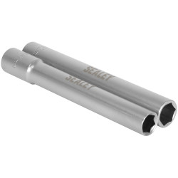 Sealey SX1012 Extra-Deep Socket Set 3/8&quot;Sq Drive 10 &amp; 12mm 2pc