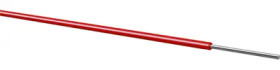 PVC-switching wire, Yv, 1 x 0.6 mm, red, outer Ø 1.1 mm, 070106008