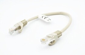 Patchcord RJ45 UTP 5e, długość 1m - szary