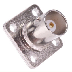BNC Square Panel Mount Socket 50Ω