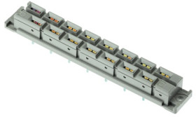 Female connector, type H15, 15 pole, z-d, pitch 10.16 mm, solder pin, straight, silver-plated, 09062152821222