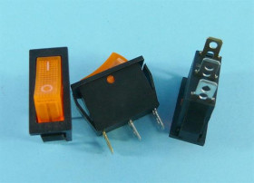 KCD3 20A/250V YELLOW PODŚW.ON-OFF