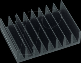 ICK SMD B 10 SA Heat sink 10mm 35 K/W black anodised