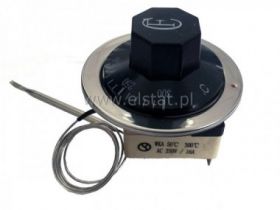 Termostat z kapilarą 50°C~300°C 16A/250V biała