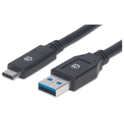 Kabel USB 3.2 Gen1 Typ-C / A 3m 5Gbps 60W 3A M/M Czarny