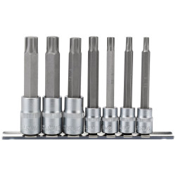 Draper Expert 16346 3/8&quot;, 1/2&quot; Sq. Dr. Ribe&#xAE;. Socket Bit Set (7 Piece)