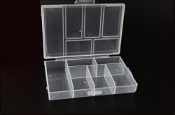Organizer plastikowy 6 przegródek 120x83x24mm