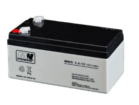 Akumulator VRLA AGM 12V 3,4Ah (żywotność 3-5lat) MWS3,4-12