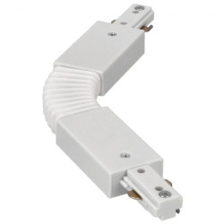 Łącznik elastyczny do szyny, giętki MEVA PRO Flex Connector-A White, biały EDO777518 EDO