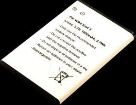 10368 Smartphone battery for WIKO devices, Li-Ion, 1000 mAh