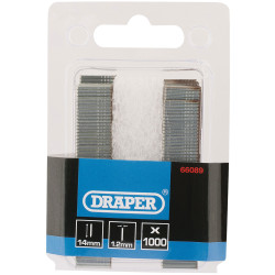 Draper 66089 I&#x27; Nails, 14mm (Pack of 1000) Manufacturers P/N - 66089