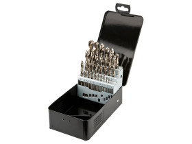 Wiertła do metalu HSS-Co 1.0-13.0 mm zestaw 25 szt. 57H090 TOPEX