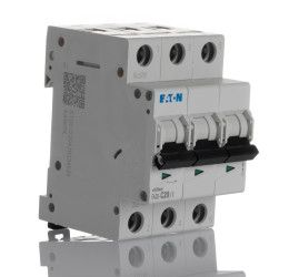 Wyłącznik nadprądowy MCB, Typ C, 3-biegunowy, 20A, 230 → 415V, na szynę DIN, Eaton FAZ6-C20/3