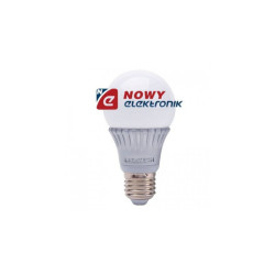 Żarówka E27 LED 5W LIGHTECH 250 250° biały ciepły bańka ALU