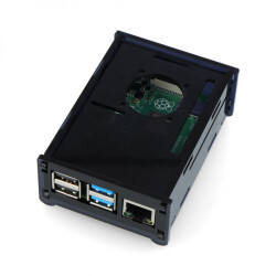 Obudowa do Raspberry Pi 4B - czarna - LT-4B144