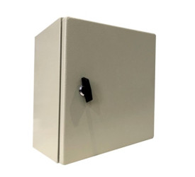 Szafka ścienna rozdzielcza 400 mm 400 mm 210mm Stal RS PRO, z drzwiami zwykłymi RAL 7032