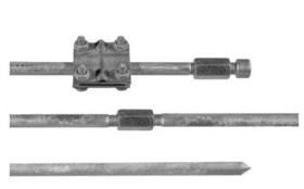 Uziom skręcany kompletny 3m fi16mm (2x1,5m) OC ocynk galwaniczny R.8055G