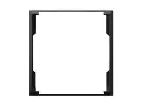 ARIA Ramka ozdobna do gniazd podwójnych czarny metalik RO-4U/33 OSPEL