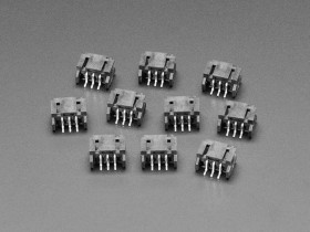 Adafruit JST PH 2mm 3-pin Horizontal Connector (10-pack)