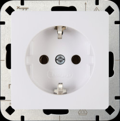 923502002 Flush-mounted socket outlet, HK05, arctic white